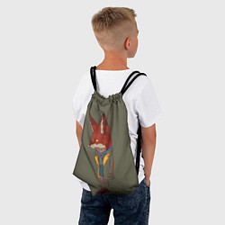 Рюкзак-мешок Хитрый модный лис, цвет: 3D-принт — фото 2