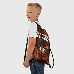 Рюкзак-мешок FNAF - ФРЕДДИ - Молнии, цвет: 3D-принт — фото 2