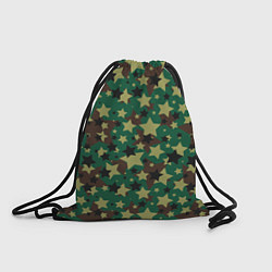 Рюкзак-мешок Звёзды камуфляж, цвет: 3D-принт