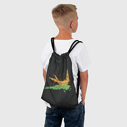 Рюкзак-мешок Душа природы - птица, цвет: 3D-принт — фото 2