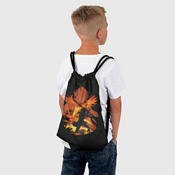 Рюкзак-мешок Силуэт Дилюка, цвет: 3D-принт — фото 2