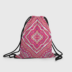 Рюкзак-мешок Абстракция Узор розового цвета, цвет: 3D-принт