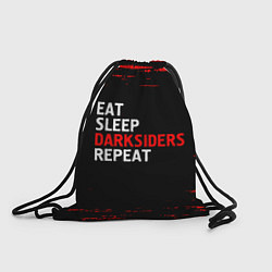 Рюкзак-мешок Eat Sleep Darksiders Repeat Краска, цвет: 3D-принт
