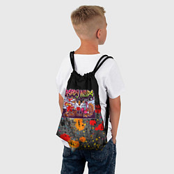 Рюкзак-мешок Бокс Санты и Индюка, цвет: 3D-принт — фото 2