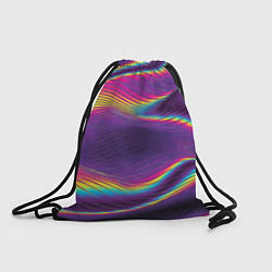 Рюкзак-мешок Neon fashion pattern Wave, цвет: 3D-принт