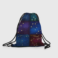 Рюкзак-мешок Созвездия Северного полушария летом, цвет: 3D-принт