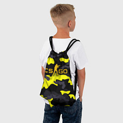 Рюкзак-мешок Counter-Strike Камуфляж Чёрно-Жёлтый, цвет: 3D-принт — фото 2