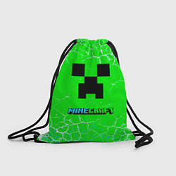 Мешок для обуви Minecraft зеленый фон