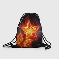 Рюкзак-мешок Flower Neon Fashion 2035 Flame, цвет: 3D-принт