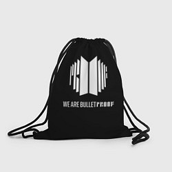 Рюкзак-мешок BTS WE ARE BULLETPROOF БТС - мы пуленепробиваемые, цвет: 3D-принт