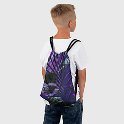 Рюкзак-мешок Цветы Тропики Ночью, цвет: 3D-принт — фото 2
