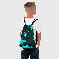 Рюкзак-мешок CS:GO - Соты FS, цвет: 3D-принт — фото 2
