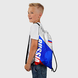 Рюкзак-мешок RUSSIA - SPORTWEAR - ТРИКОЛОР, цвет: 3D-принт — фото 2