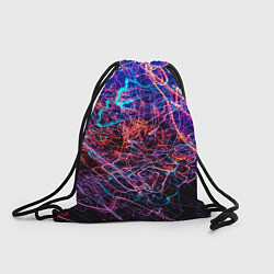 Рюкзак-мешок Красочный неоновый паттерн Импрессионизм, цвет: 3D-принт