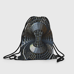 Рюкзак-мешок Механистический индустриальный паттерн Броня Mecha, цвет: 3D-принт