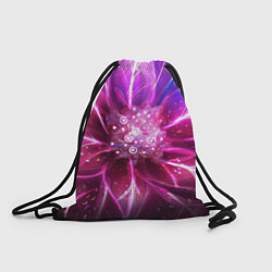 Рюкзак-мешок Неоновый Цветок Neon Flower, цвет: 3D-принт