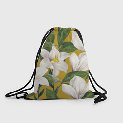 Рюкзак-мешок Цветы Белые Лилии, цвет: 3D-принт