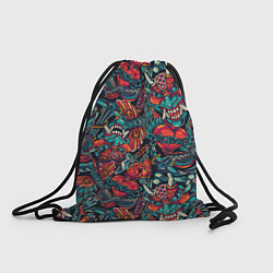 Рюкзак-мешок Japanese mask l Oni, цвет: 3D-принт