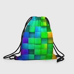 Рюкзак-мешок РАЗНОЦВЕТНЫЕ КУБИКИ MULTICOLORED CUBES, цвет: 3D-принт