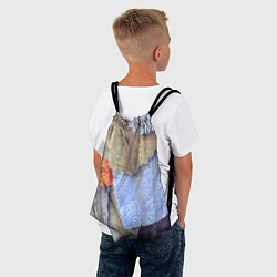 Рюкзак-мешок Разноцветные лоскуты ткани тряпка Rags hanging on, цвет: 3D-принт — фото 2