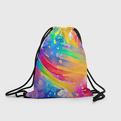 Рюкзак-мешок Радужный рисунок, цвет: 3D-принт