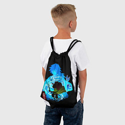 Рюкзак-мешок Томиока Гию Клинок рассекающий демонов, цвет: 3D-принт — фото 2