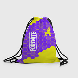 Рюкзак-мешок ФОРТНАЙТ - ЛАМА Соты, цвет: 3D-принт