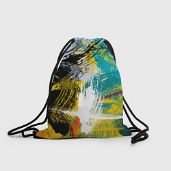 Рюкзак-мешок Абстрактные мазки цветной краской strokes of paint, цвет: 3D-принт