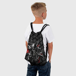 Рюкзак-мешок Ванпанчмен в черных тонах, цвет: 3D-принт — фото 2