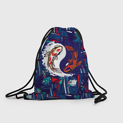 Рюкзак-мешок Рыбки Инь и ян, цвет: 3D-принт