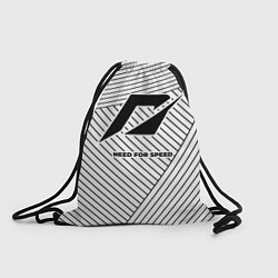 Рюкзак-мешок Символ Need for Speed на светлом фоне с полосами, цвет: 3D-принт