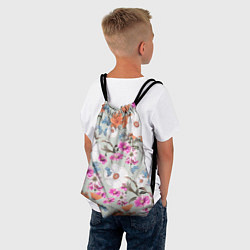 Рюкзак-мешок Цветы Аргемоны и Герберы, цвет: 3D-принт — фото 2