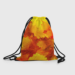 Рюкзак-мешок Желтые-листья, цвет: 3D-принт