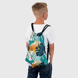 Рюкзак-мешок Летние зелёные тропики Пальма Tropical, цвет: 3D-принт — фото 2