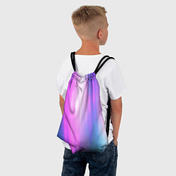 Рюкзак-мешок Northern lights, Северное сияние, неоновое свечени, цвет: 3D-принт — фото 2