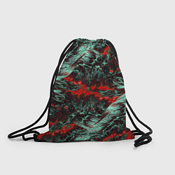 Рюкзак-мешок Красно-Белая Вулканическая Лава, цвет: 3D-принт