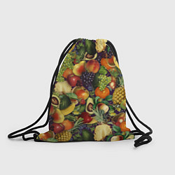 Рюкзак-мешок Вкусные Летние Фрукты, цвет: 3D-принт