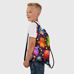 Рюкзак-мешок CHARMING MONSTERS, цвет: 3D-принт — фото 2