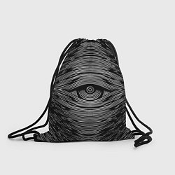 Рюкзак-мешок Око и магнитные волны, цвет: 3D-принт