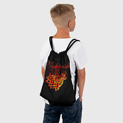 Рюкзак-мешок Nightwish кельтский волк с горящей головой, цвет: 3D-принт — фото 2