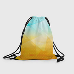 Рюкзак-мешок Полигоны - Лед и мед, цвет: 3D-принт