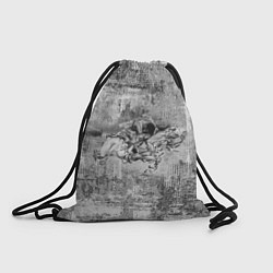 Рюкзак-мешок Михаил Врубель - скачущий всадник post-art, цвет: 3D-принт