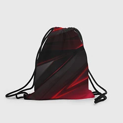 Рюкзак-мешок Красно-черный фон, цвет: 3D-принт