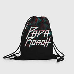 Рюкзак-мешок Papa roach Glitch Big Logo, цвет: 3D-принт