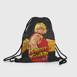 Рюкзак-мешок Кен Мастерс - Street Fighter, цвет: 3D-принт