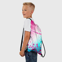 Рюкзак-мешок Leicester City Neon Gradient, цвет: 3D-принт — фото 2