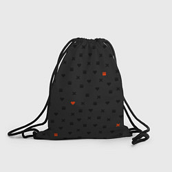 Рюкзак-мешок Love Death and Robots black pattern, цвет: 3D-принт
