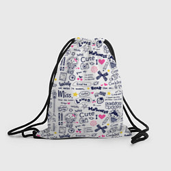 Рюкзак-мешок HAPPINESS TO LOVE, цвет: 3D-принт