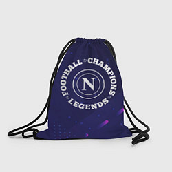 Рюкзак-мешок Символ Napoli и круглая надпись Football Legends a, цвет: 3D-принт