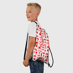 Рюкзак-мешок RED MONSTERS, цвет: 3D-принт — фото 2